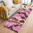 thumbnail image 1 of 2'x6' Rug Runners for Hallways Kitchen, Pink Brown Ombre Non Slip Entryway Beside Floor Carpet Runner, Geometric Modern Abstract Art Washable Laundry Room Bedroom Throw Rugs Mat for Family Pet, 1 of 8
