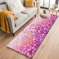 thumbnail image 1 of 2'x6' Rug Runners for Hallways Kitchen, Pink Spring Floral Non Slip Entryway Beside Floor Carpet Runner, Modern Oil Painted Daisy Botanical Washable Laundry Room Bedroom Throw Rugs Mat for Family Pet, 1 of 8