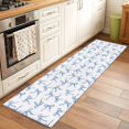 thumbnail image 1 of 2'x6' Rug Runners for Hallways Kitchen, Purple Blue Bow Ribbon Non Slip Entryway Beside Floor Carpet Runner, Vintage Modern Art Bowknot Washable Laundry Room Bedroom Throw Rugs Mat for Family Pet, 1 of 8