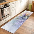 thumbnail image 1 of 2'x6' Rug Runners for Hallways Kitchen, Purple Lavender Non Slip Entryway Beside Floor Carpet Runner, Spring Flower Pastoral Bike Rustic Washable Laundry Room Bedroom Throw Rugs Mat for Family Pet, 1 of 8
