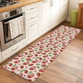 thumbnail image 1 of 2'x6' Rug Runners for Hallways Kitchen, Red Strawberry Non Slip Entryway Beside Floor Carpet Runner, Country Fruit Summer Retro Tropical Washable Laundry Room Bedroom Throw Rugs Mat for Family Pet, 1 of 8