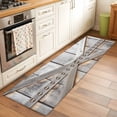 thumbnail image 1 of 2'x6' Rug Runners for Hallways Kitchen, Retro Farms Non Slip Entryway Beside Floor Carpet Runner, Farmhouses Vintage Cabin Barn Wood Plank Washable Laundry Room Bedroom Throw Rugs Mat for Family Pet, 1 of 8