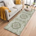 thumbnail image 1 of 2'x6' Rug Runners for Hallways Kitchen, Sage Green Boho Non Slip Entryway Beside Floor Carpet Runner, Vintage Abstract Art Ethnic Tribe Washable Laundry Room Bedroom Throw Rugs Mat for Family Pet, 1 of 8