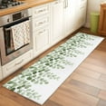 thumbnail image 1 of 2'x6' Rug Runners for Hallways Kitchen, Sage Green Eucalyptus Leaves Non Slip Entryway Beside Floor Carpet Runner, Spring Country Botanical Washable Laundry Room Bedroom Throw Rugs Mat for Family Pet, 1 of 8