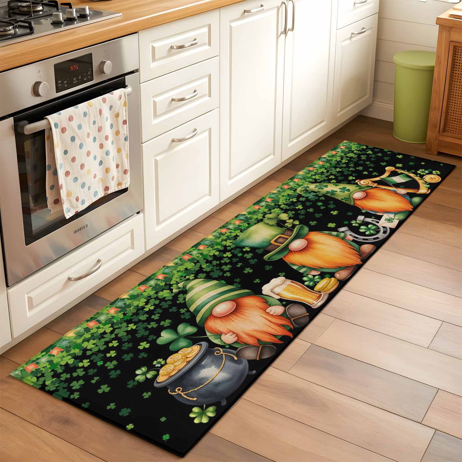 2'x6' Rug Runners for Hallways Kitchen, St. Patrick's Day Non Slip ...