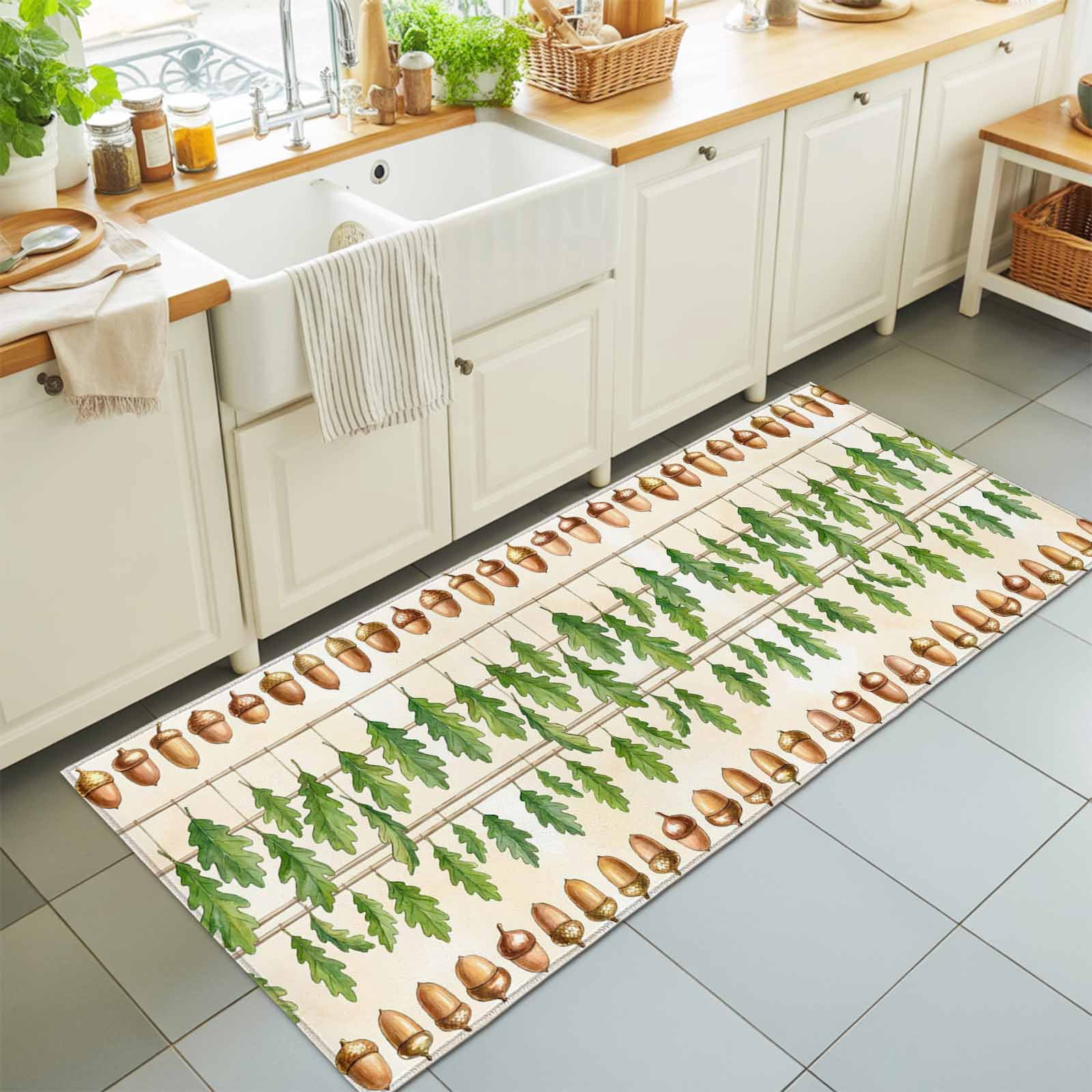 2'x6' Rug Runners for Hallways Kitchen, Summer Botanical Non Slip ...