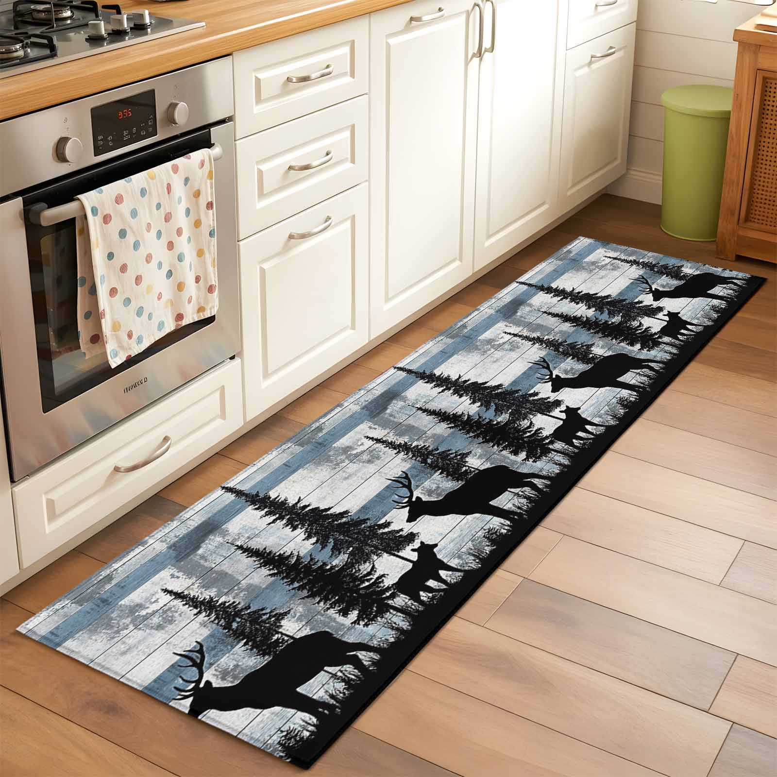 2'x6' Rug Runners for Hallways Kitchen, Vintage Bear Non Slip Entryway ...