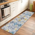 thumbnail image 1 of 2'x6' Rug Runners for Hallways Kitchen, Vintage Ethnic Non Slip Entryway Beside Floor Carpet Runner, Morocco Boho Farmhouse Abstract Texture Washable Laundry Room Bedroom Throw Rugs Mat, 1 of 8