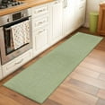 thumbnail image 1 of 2'x6' Rug Runners for Hallways Kitchen, Vintage Sage Green Non Slip Entryway Beside Floor Carpet Runner, Farmhouse Retro Beige Solid Color Washable Laundry Room Bedroom Throw Rugs Mat for Family Pet, 1 of 8