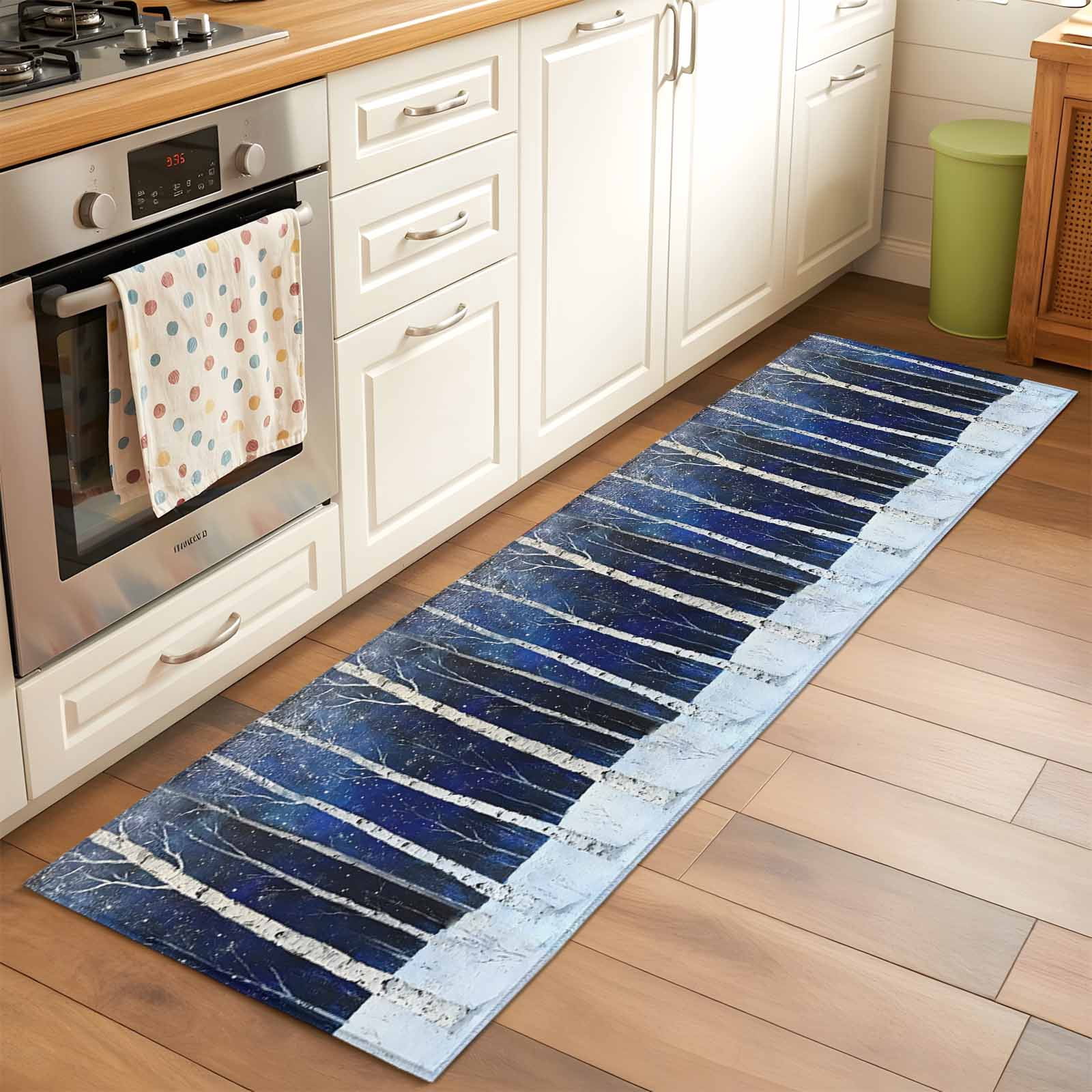 2'x6' Rug Runners for Hallways Kitchen, Vintage Trees Non Slip Entryway ...