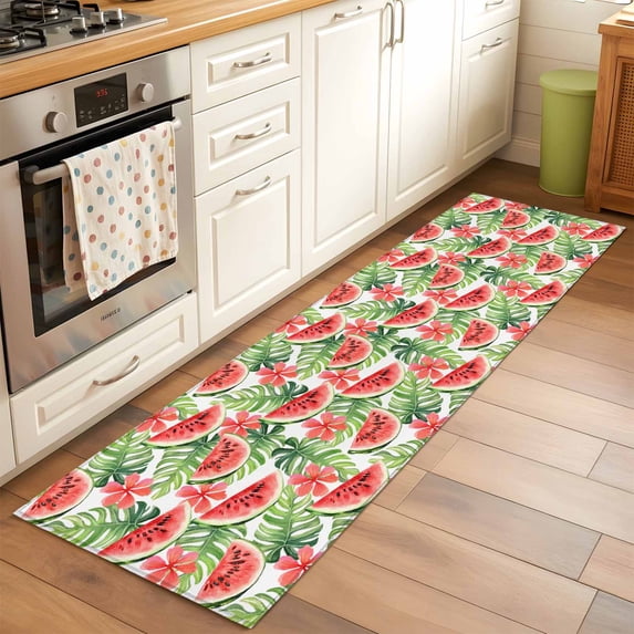 2'x6' Rug Runners for Hallways Kitchen, Watermelon Non Slip Entryway ...