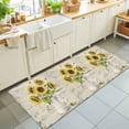 2'x6' Rug Runners for Hallways Kitchen, Yellow Sunflowers Non Slip ...