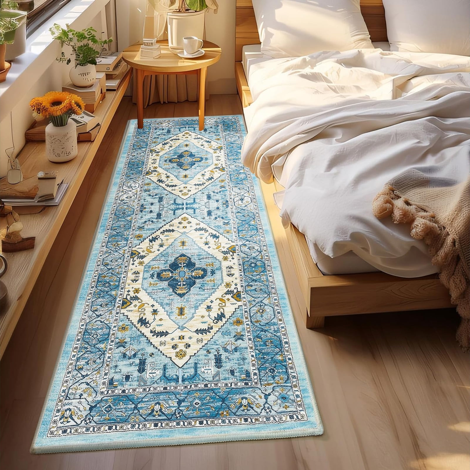 2'x6' Runner Rug for Hallway, Yamaziot Washable Fall Runner Rug for