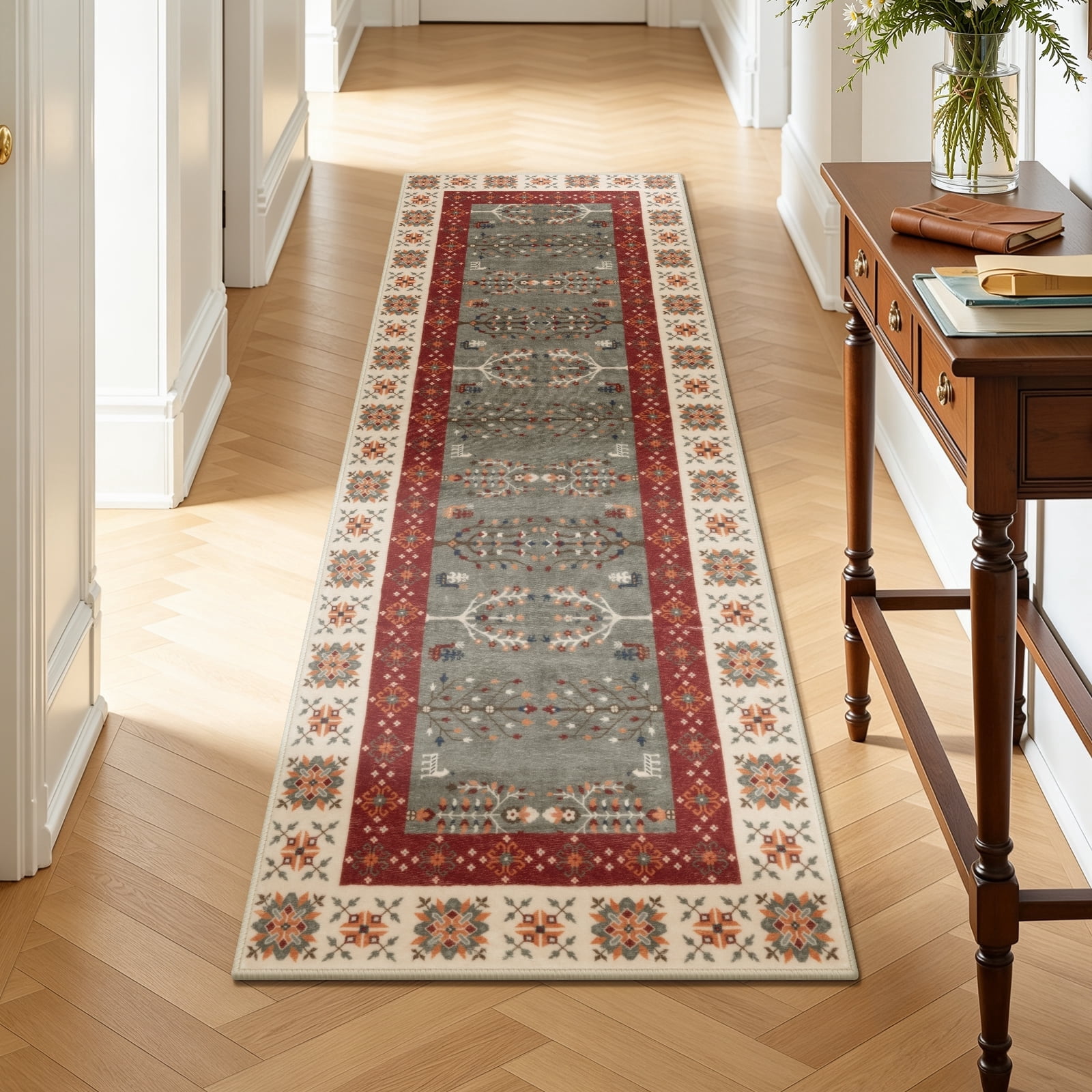 2'x6' Runner Rug, Yamaziot Washable Rug Runner for Hallway, Non Slip ...