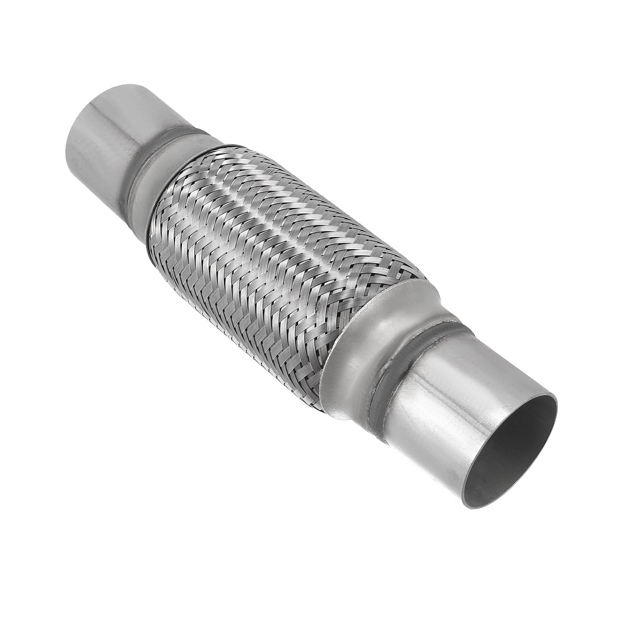 2"x6"x10" Car Exhaust Flexible Pipe Tubing Universal Exhaust Joint with Welding Extension Pipe Stainless Steel