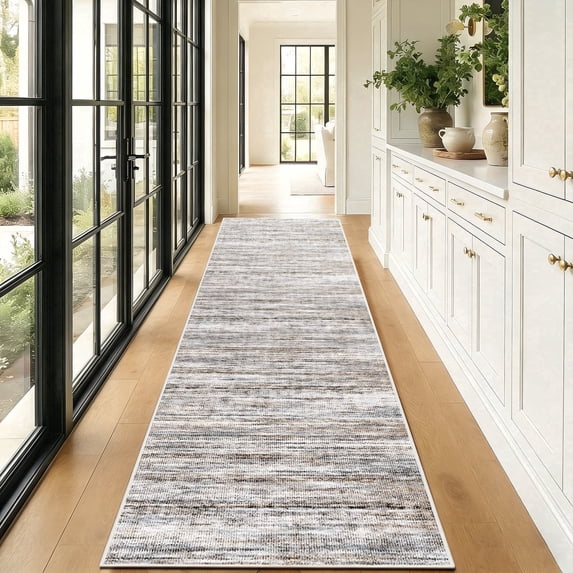 2'x8' Abstract Kitchen Runner Rug,Non-Slip Entryway Runner Laundry Rug,Soft Indoor Machine Washable Hallway Runner Rugs Throw Carpet for Living Room Bedroom Dining Room Hallway Kitchen