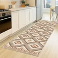 thumbnail image 1 of 2'x8' Runner Rugs for Hallway, Machine Washable Non-Slip Carpet, Soft Faux Wool Low Pile Moroccan Farmhouse Western Rug, Camel, 1 of 5