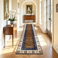 thumbnail image 1 of 2'x8' Runner Rug, Yamaziot Washable Rug Runner for Hallway, Non Slip Laundry Room Mat Kitchen Floor Carpet, Persian Boho Blue, 1 of 8