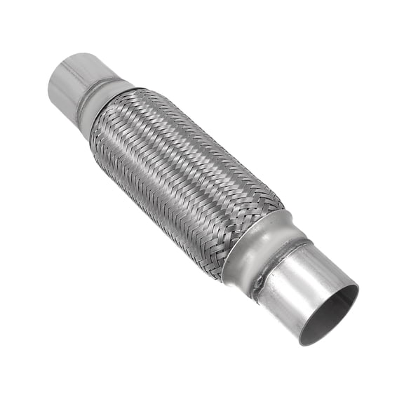 Unique Bargains Car Exhaust Flexible Pipe Tubing Universal Exhaust Joint with Welding Extension Pipe Stainless Steel