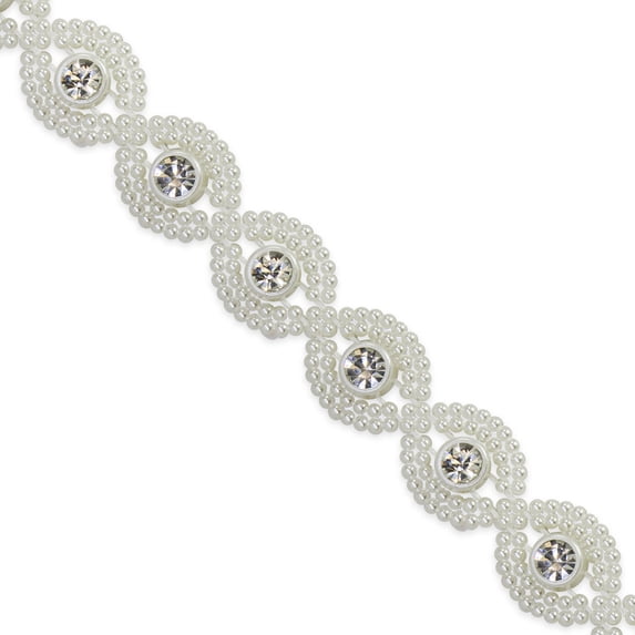 2 yards of Asai 1/2" Centerpiece Rhinestone Trim