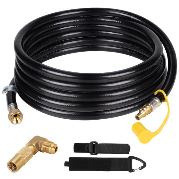 20.0 Feet Gas Line Connectors Quick Connect Propane Hose for RV and Blackstone Griddles