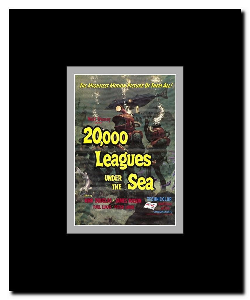 20 000 Leagues Under the Sea Framed Movie Poster
