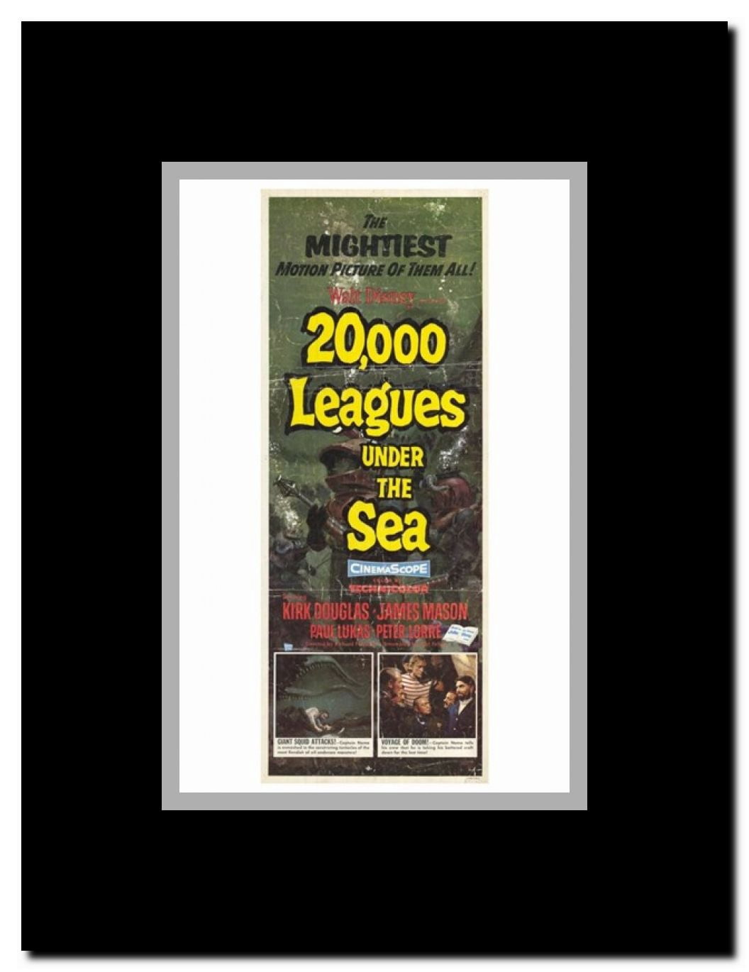 20 000 Leagues Under the Sea Framed Movie Poster