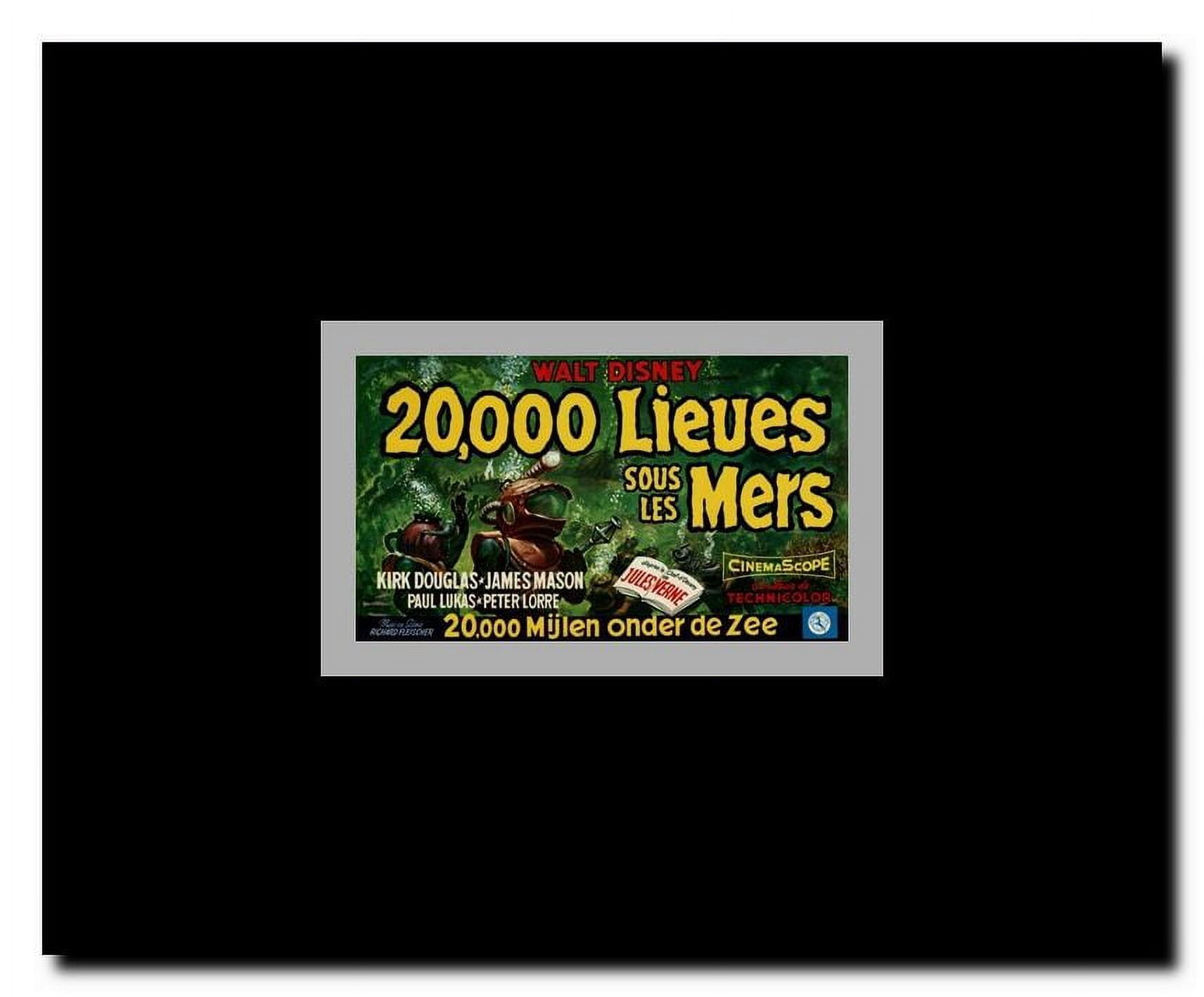 20 000 Leagues Under the Sea Framed Movie Poster