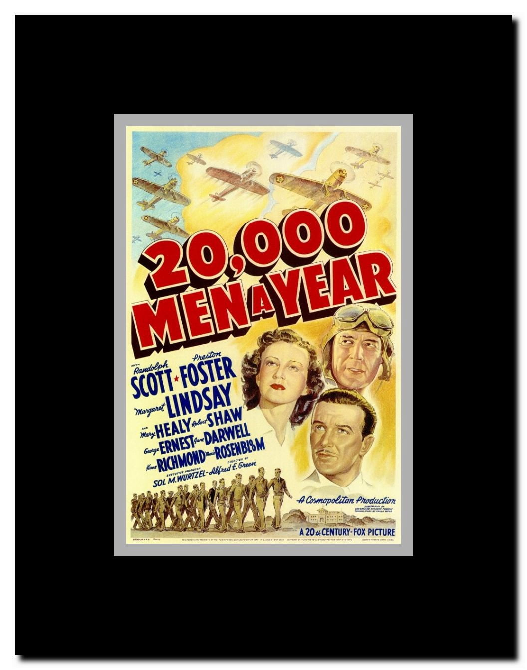 20 000 Men a Year Framed Movie Poster