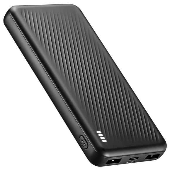 SOLPOWBEN 20000mAh Portable Phone Charger for iphone , Cell Phone Portable Power Banks with micro and type c inputs, Dual USB Output Battery Pack for Android, Galaxy, Pixel(Black)