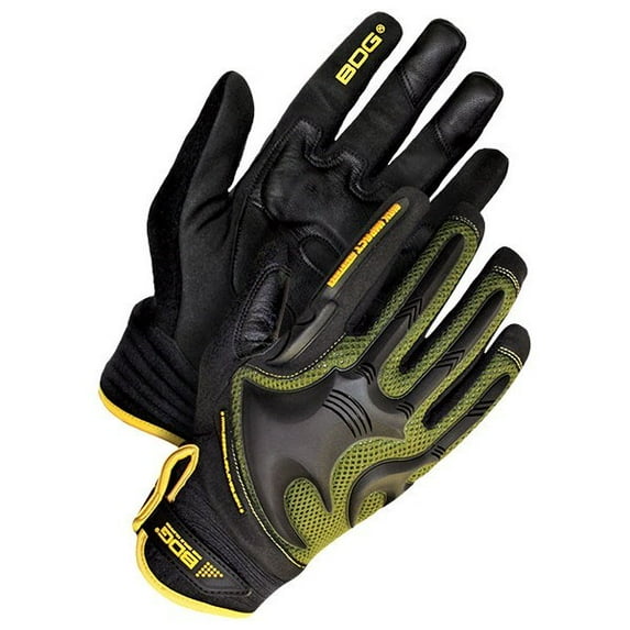 20-1-10740-L Mechanics Glove Synthetic Leather Anti-Vib Back Hand Impact, Size L