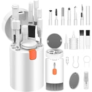 20 in 1 Multifunctional Cleaner Kit for Electronic Devices, Keyboard Cleaning Brush, Headphones Cleaner Kit for AirPods, Multi-Tool for Cleaning Laptop, Earbuds, Camera, Cellphones White