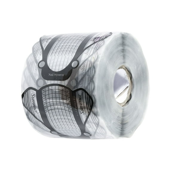 20/100/500pcs Nails Art Templates Portable Transparent Manicure Nails Forms for Beginners and Professional Salon Use