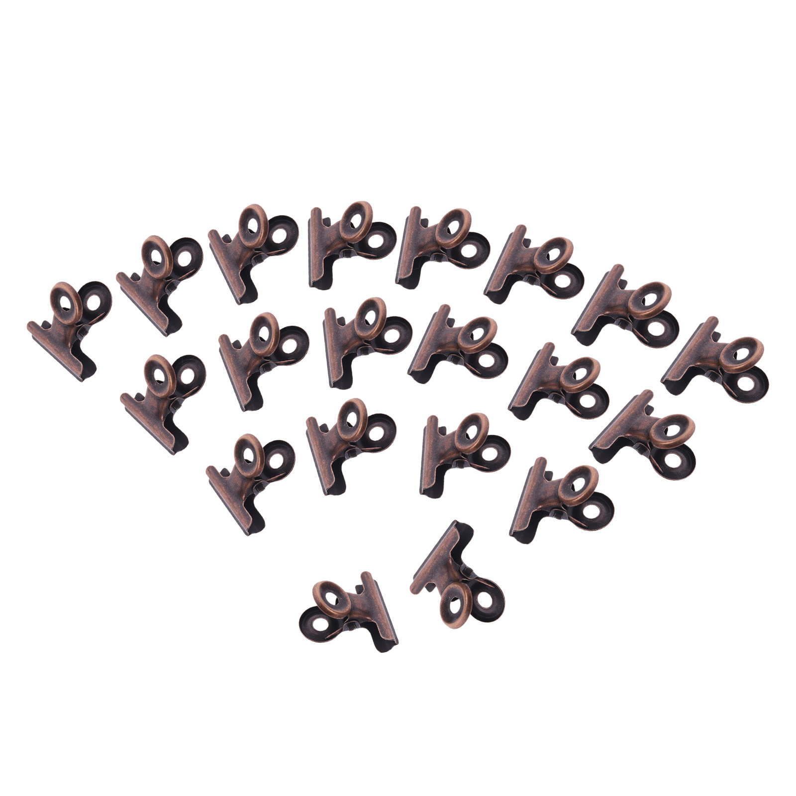 20/10pcs Binder Clips Middle size Metal Round Clamp Paper Antique