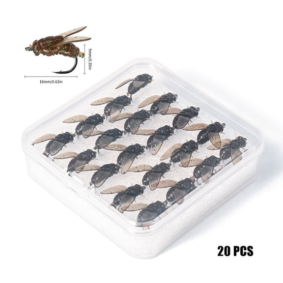 20/10pcs Fly Fishing Lure Bait Fly Hook for Trout Perch Grayling Salmon