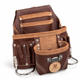 Small Rigging Bag 20-110 10 Pocket Rigger Heavy Duty Leather Tool Bag Brown - Walmart.com