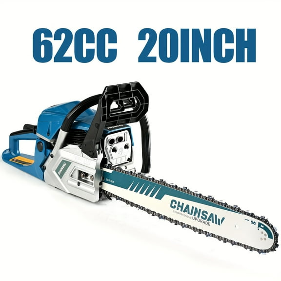 20/12 Inch 62CC/25CC Gasoline Chainsaw, Professional Wood Cutting & Tree Trimming Tool, Ideal for Fallen Tree Removal & Blizzard Preparation, Perfect for Men’s Gardening