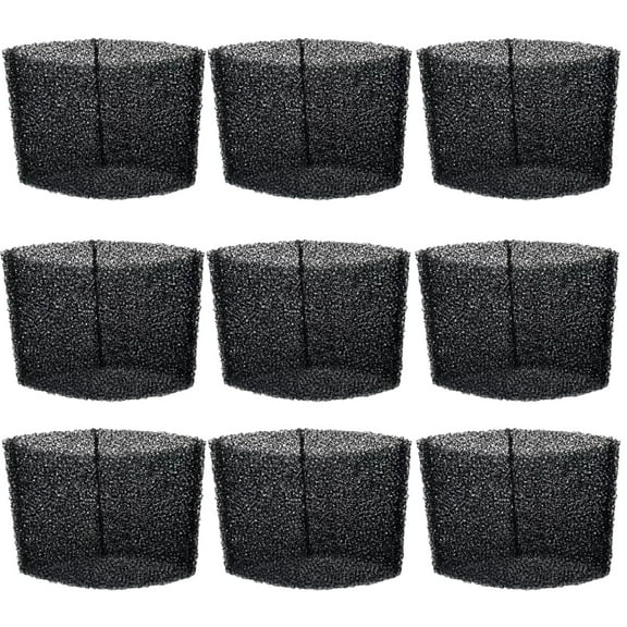 20-1200A Universal Foam Filter ,9-Pack, Compatible with Hyper Tough 2.5-5 Gallon Wet/Dry Vacuums