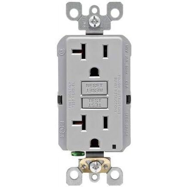20 125 V GFCI Receptacle Grey