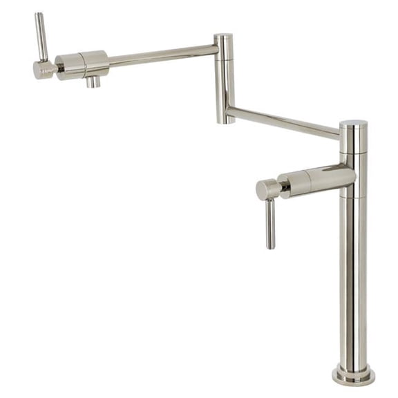 20.13 in. Concord Deck Mount Pot Filler, Polished Nickel