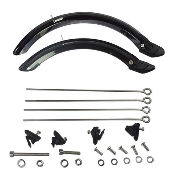 20 '' 14 '' Foldable Mudguard Set for brake System Wheel Mud - 14 Inch