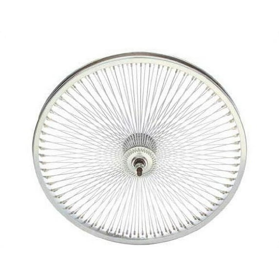 20" 144 Spoke Front Wheel 14G Chrome. Wheel, Bike Wheel, Lowrider Bike Wheel, lowrider Wheel, BMX, Free Style, Chopper, cuiser, Bike Part, Part