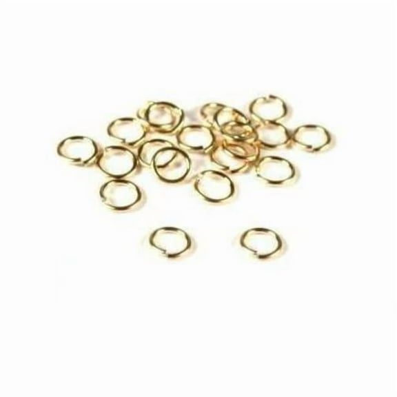 20 14K Gold Filled Jump Rings Open Jewelry 22 Gauge 5mm