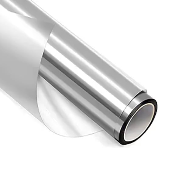 20" × 157" Reflective Window Film 5% VTL Mirror One Way Daytime Privacy Anti UV Static Cling Window Film Removable Decorative Screen Stickers(Silver)