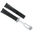 thumbnail image 1 of 20/16MM LEATHER BAND STRAP DEPLOYMENT FOR TAG HEUER MONZA FC5013 CLASP BLACK WS, 1 of 2