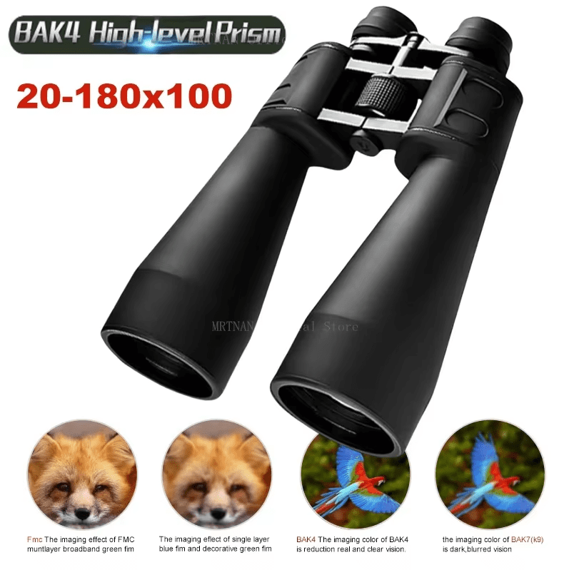 20-180x100 HD Zoom Binoculars High Magnification Wide-angle Long Range Zoom Hunting Astronomical Telescope