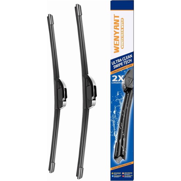20" + 19" Replacement For Toyota MR2 Spyder 2000-2005 Honda CR-V 2000-2001 Front Windshield Wiper Blade Original Equipment Automotive Replacement J/U Hook Blades 2 Pack