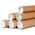 thumbnail image 1 of 20 - 2" x 36" Round Cardboard Shipping Mailing Tube Tubes With End Caps, 1 of 6