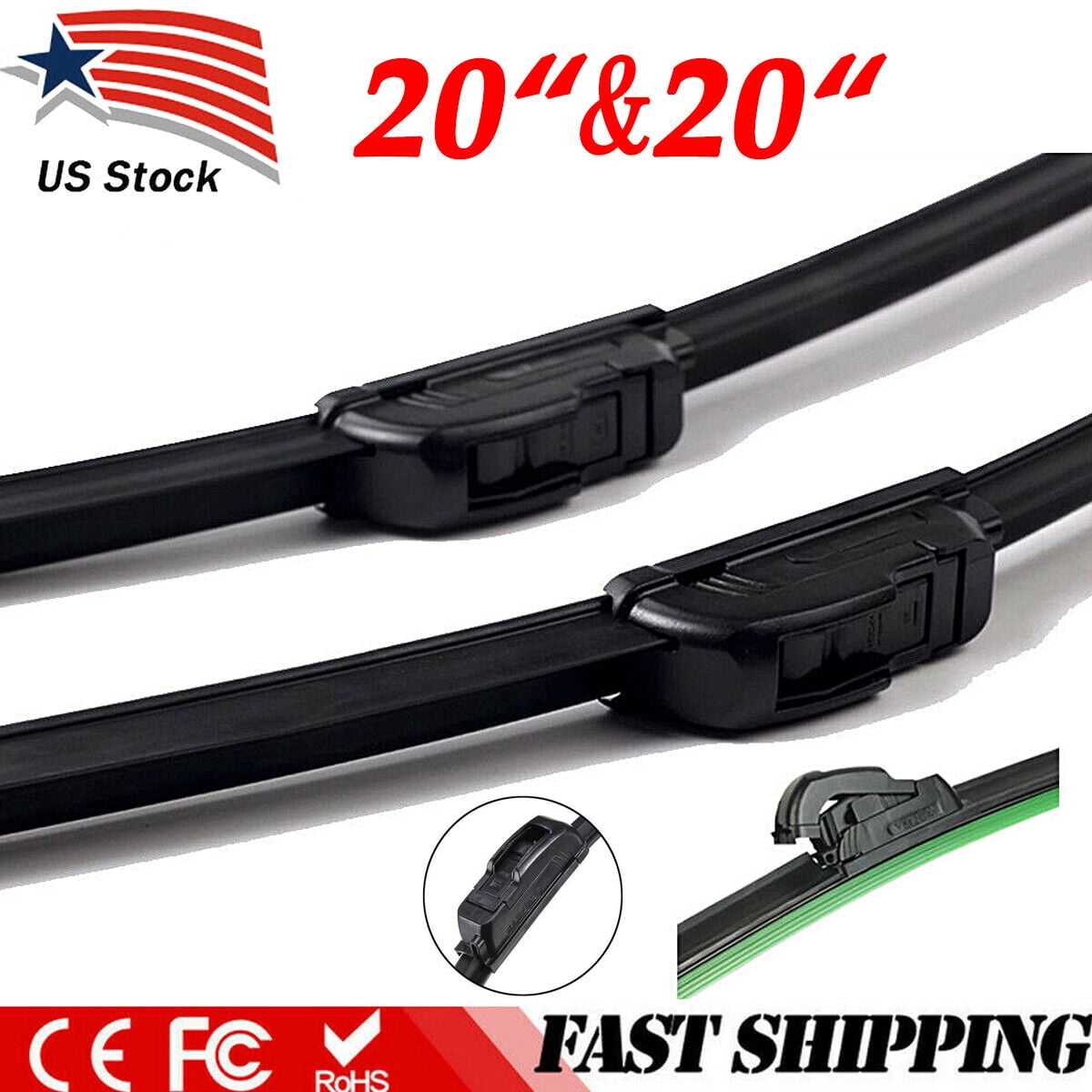 26" And 19" Premium Hybrid Silicone Windshield Wiper Blades OEM Quality J- Hook - Arsenal Productions - Spectacles à Brest - Foto 5