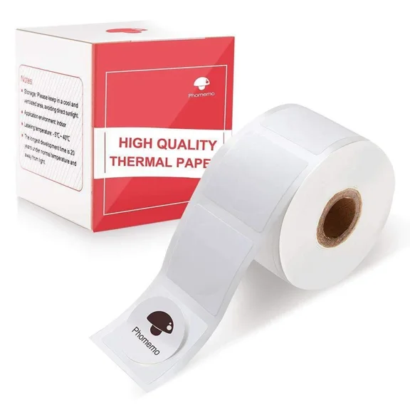 2020Mm Round White Self-Adhesive Thermal Label For Phomemo M110 M200 Printer